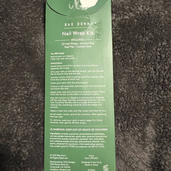 Rae Dunn Christmas Stick-On Nail Set - Picture 3 of 3